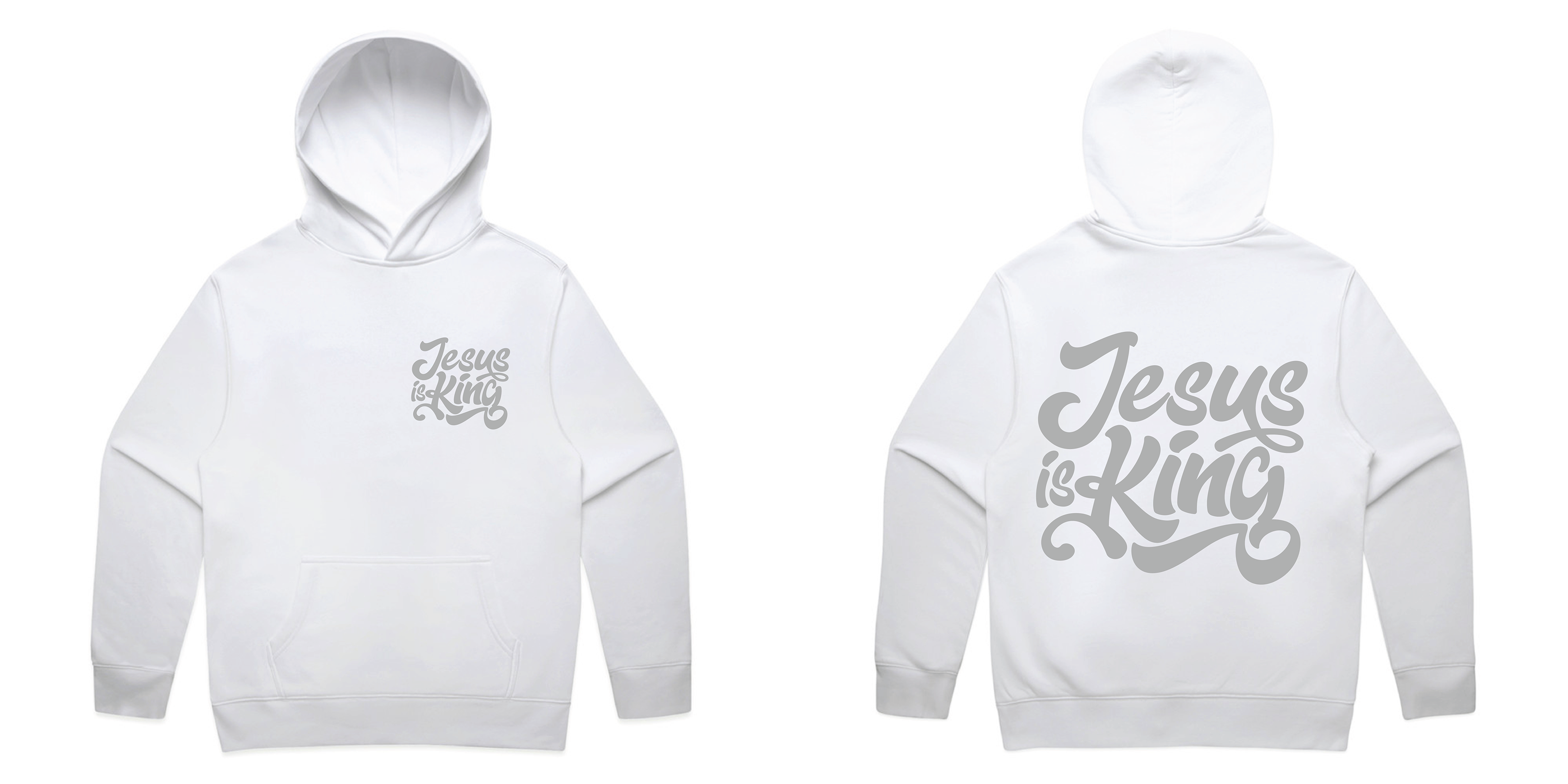 J.I.K. PUFF HEAVYWEIGHT RELAXED OVERSIZED HOODY (WHITE)