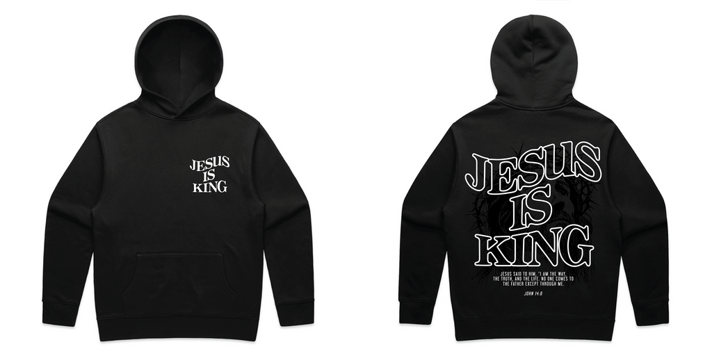 J.I.K. ORGINAL HEAVYWEIGHT RELAXED OVERSIZED HOODY (BLACK)