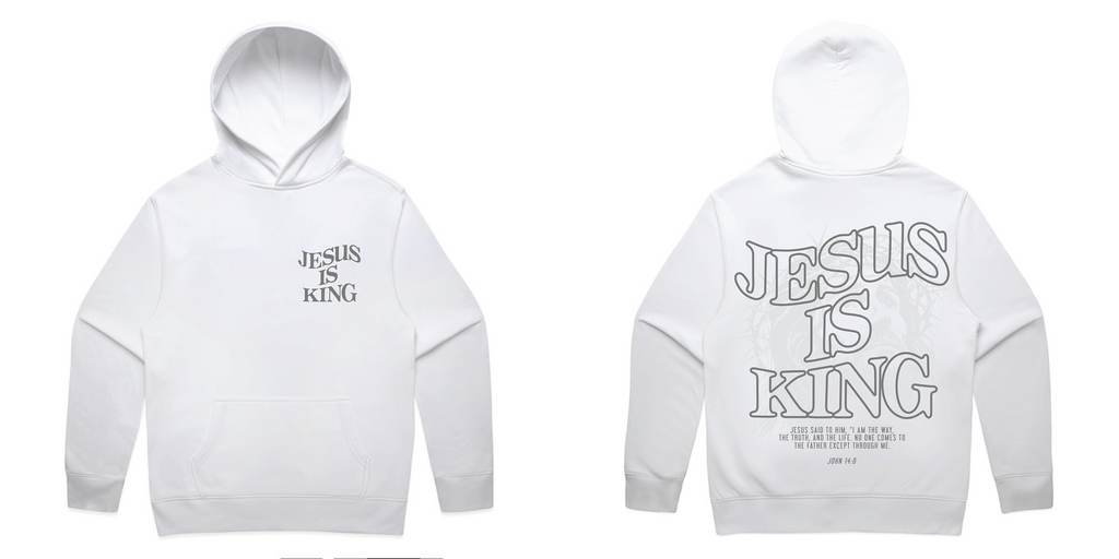 J.I.K. ORGINAL HEAVYWEIGHT RELAXED OVERSIZED HOODY (WHITE)