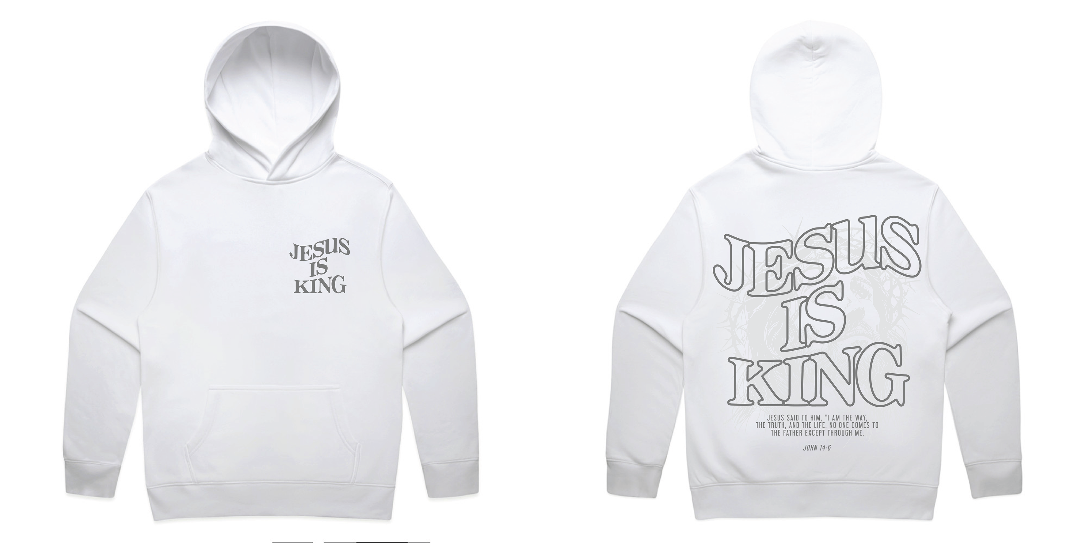 J.I.K. ORGINAL HEAVYWEIGHT RELAXED OVERSIZED HOODY (WHITE)