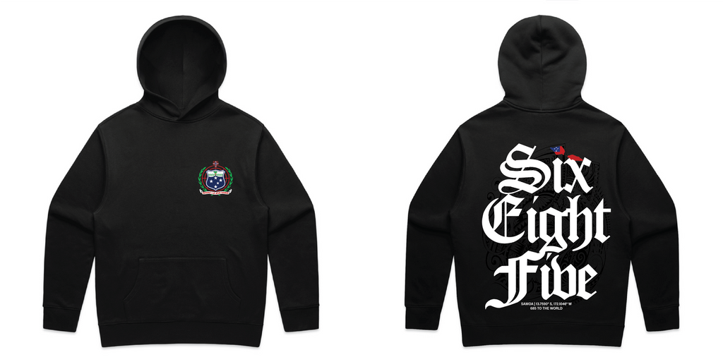 SAMOA ORGINAL HEAVYWEIGHT RELAXED OVERSIZED HOODY (BLACK)