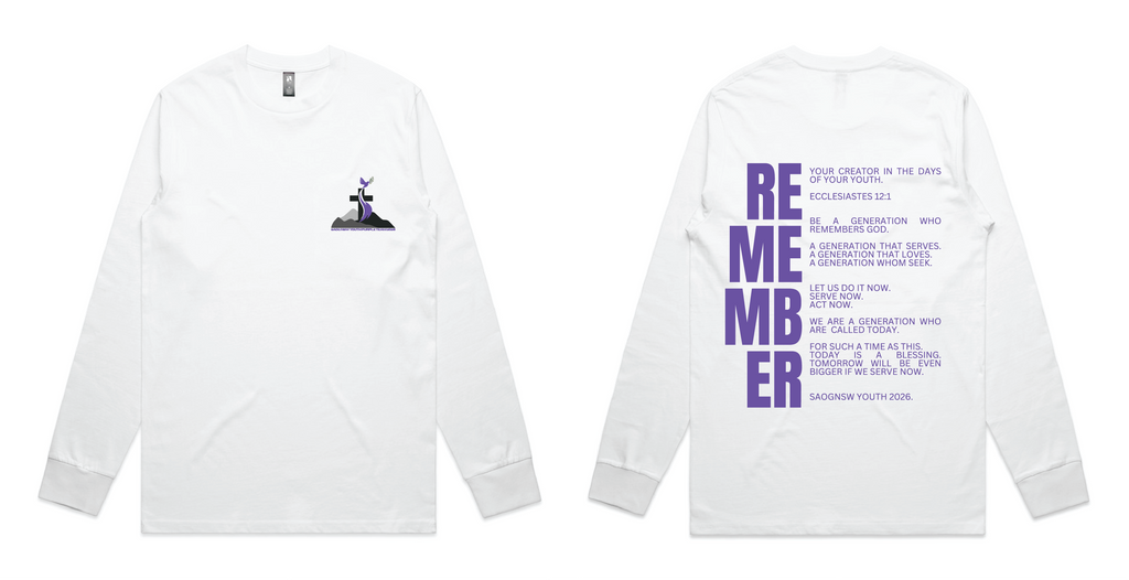 SAOGNSW YOUTH 2026 LONG SLEEVE TSHIRT SMALL-5XLARGE