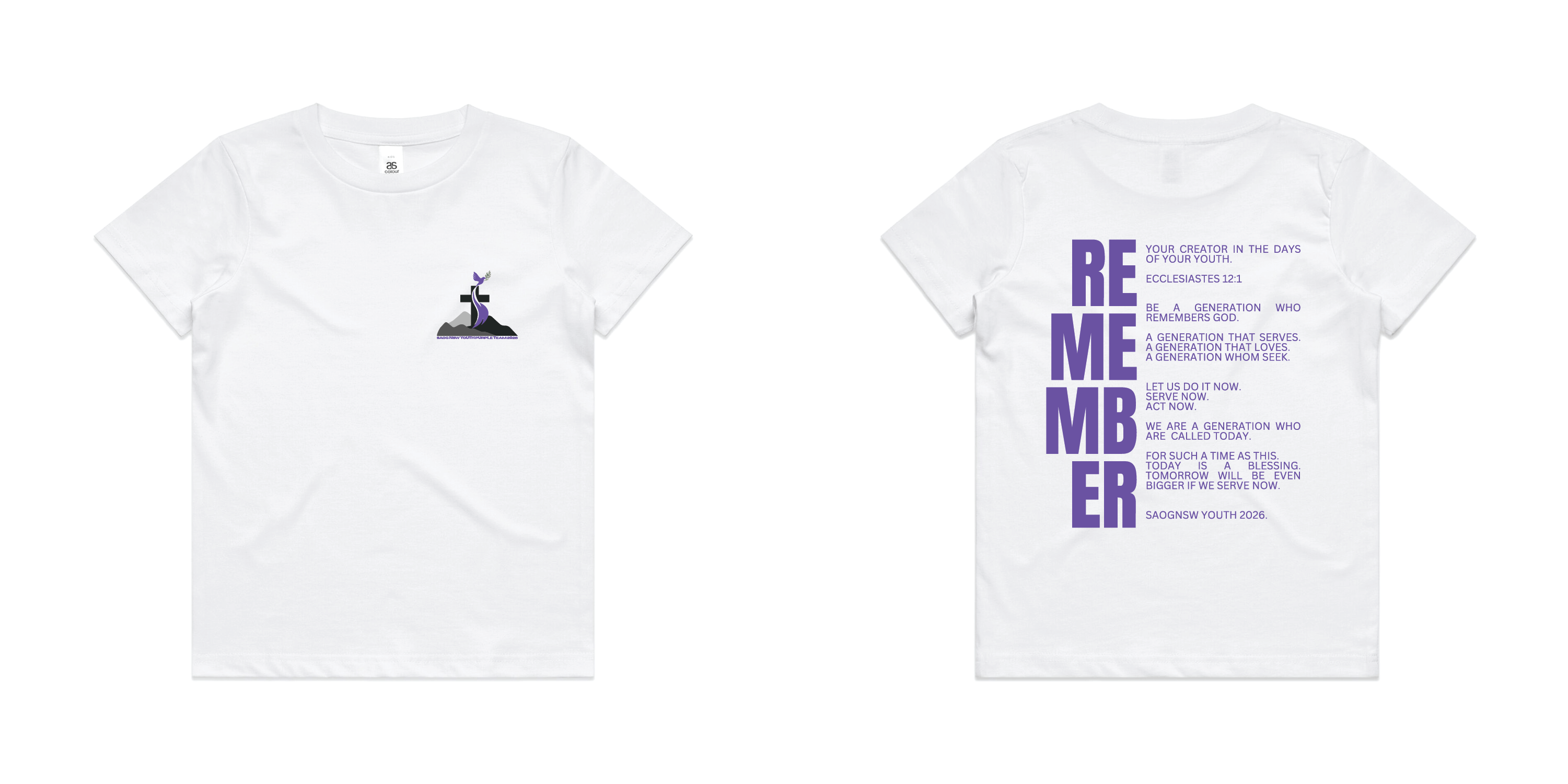 SAOGNSW YOUTH 2026 KIDS TSHIRT SIZE 2-12