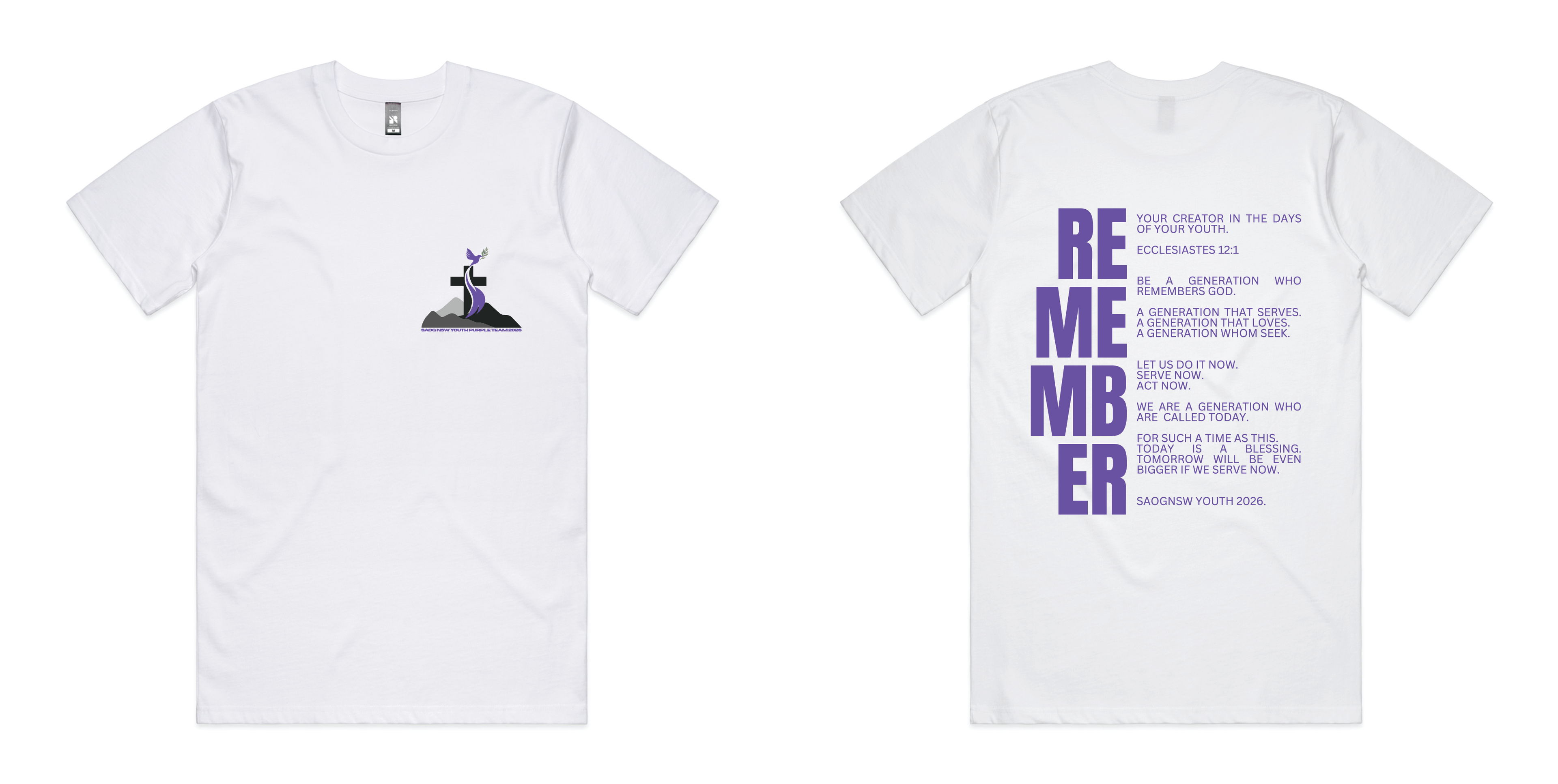 SAOGNSW YOUTH 2026 TSHIRT SMALL-5XLARGE