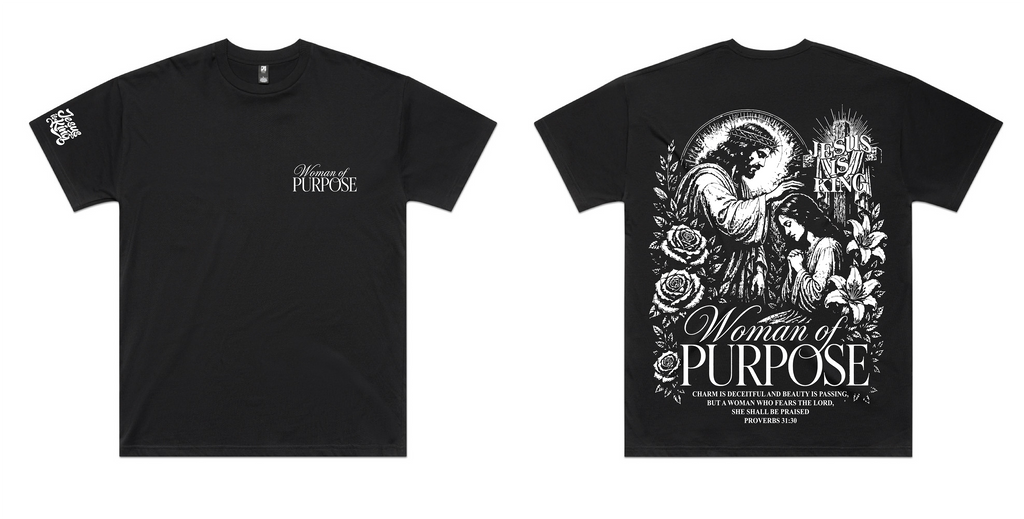 SALT AND LIGHT COLLECTION WOMAN OF PURPOSE BLACK