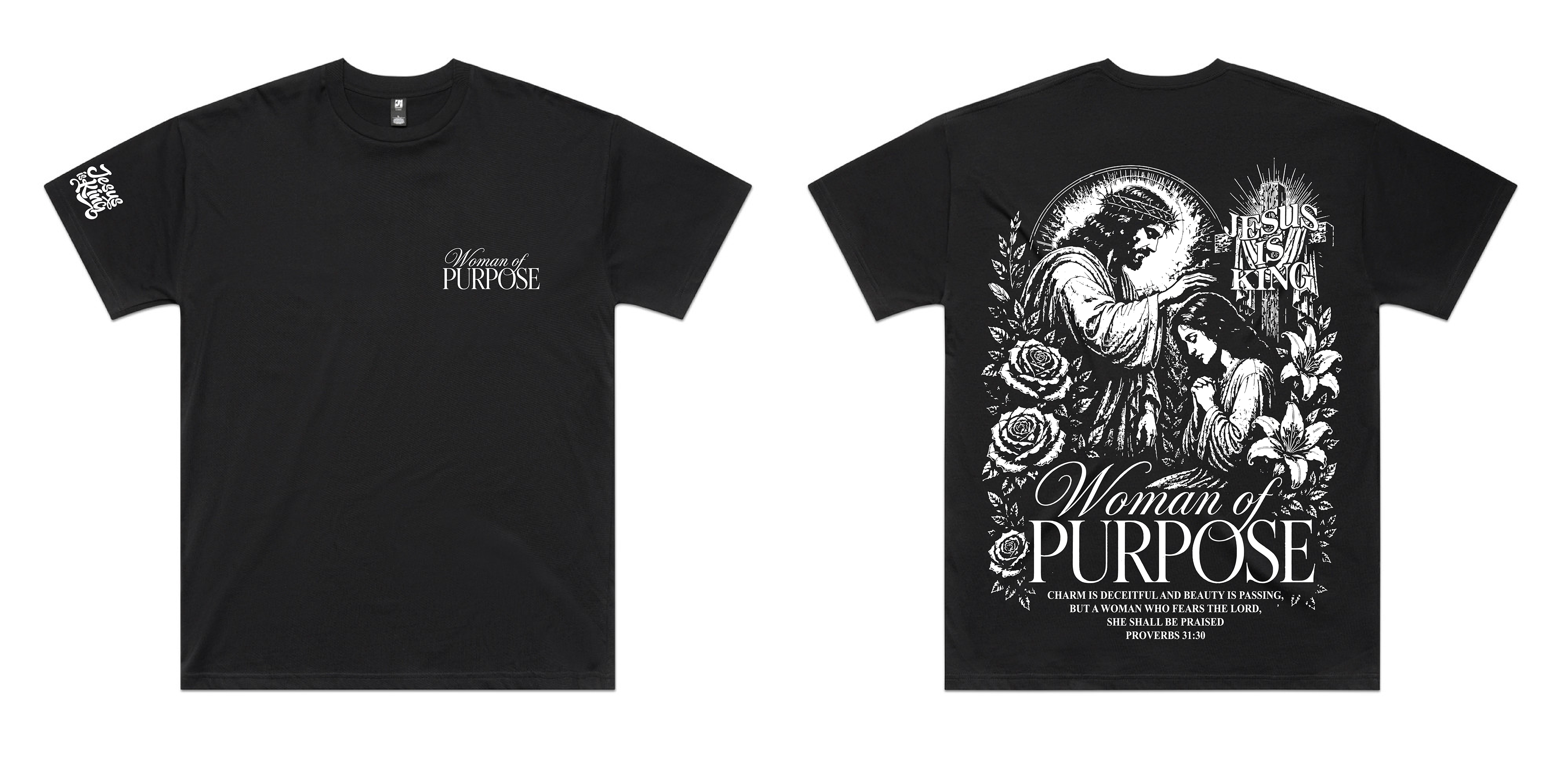 SALT AND LIGHT COLLECTION WOMAN OF PURPOSE BLACK