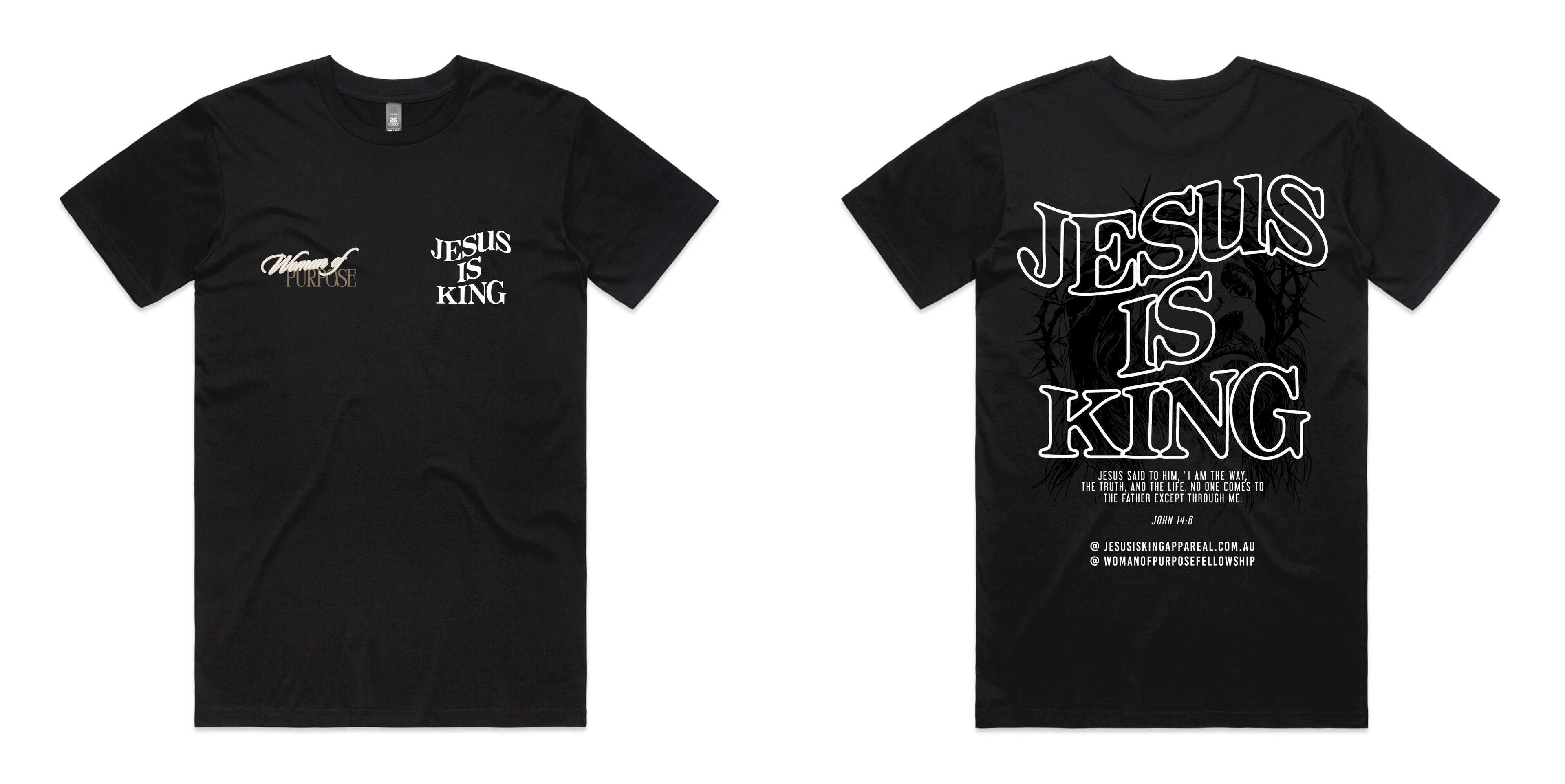 WOMAN OF PURPOSE TSHIRT 4XLARGE-5XLARGE