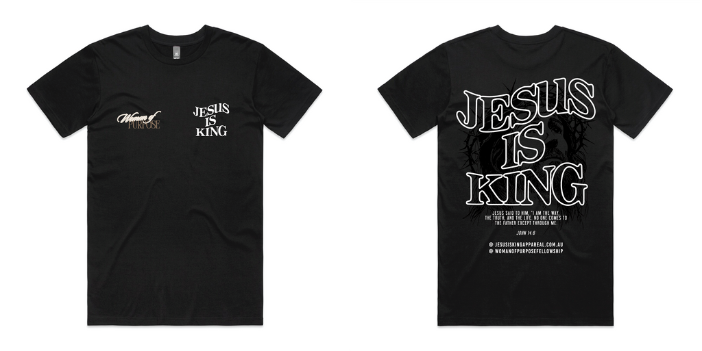WOMAN OF PURPOSE TSHIRT MEDIUM-3XLARGE